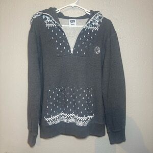 Billionaire Boys Club Zip Up Hoodie Gray Size Medium Mens BBC Gray Zull Zip 1/4